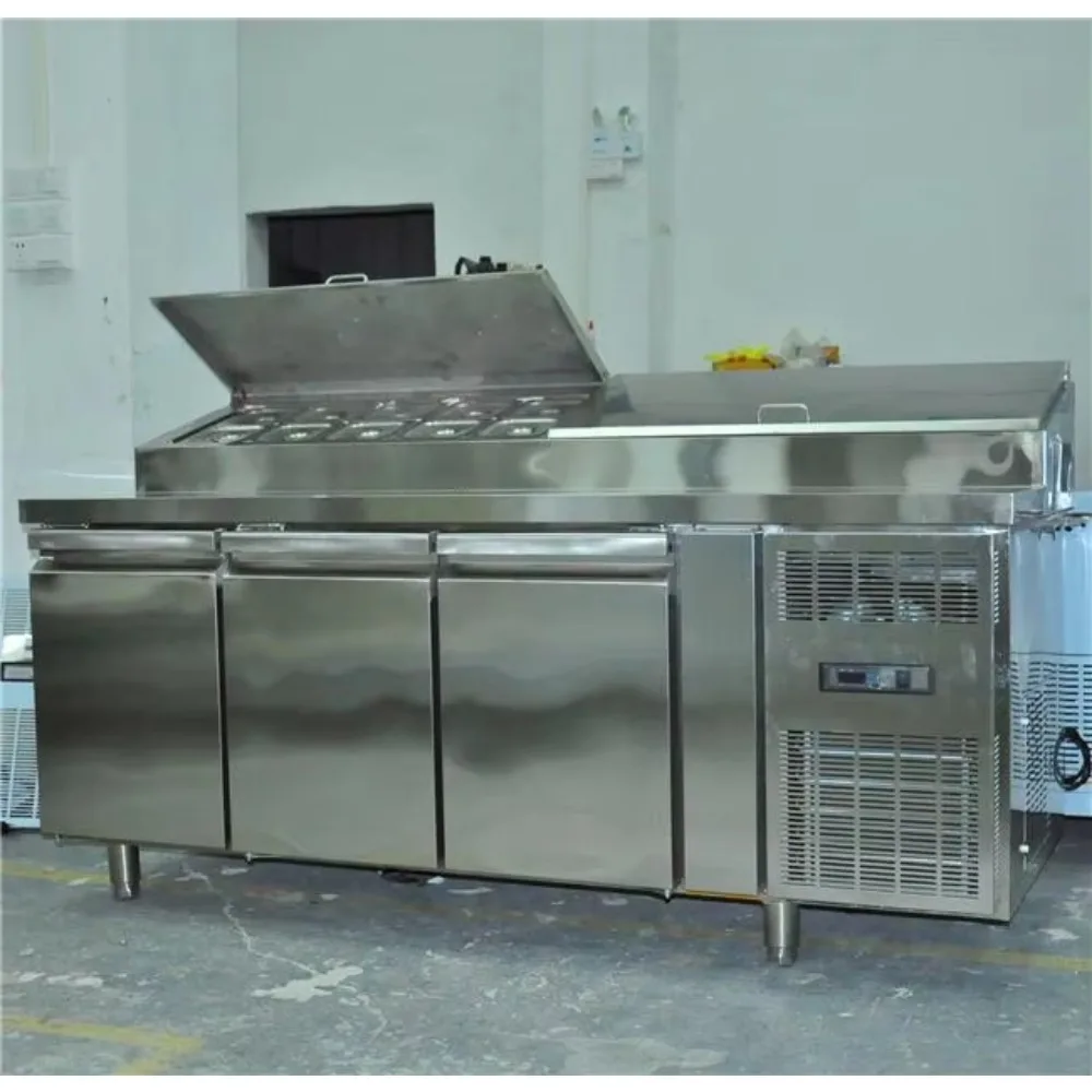 Two Doors Salad Cold Food Bar Pizza Stand Workbench