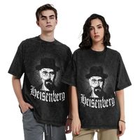 Washed T-Shirt Heisenberg The Criminal Mastermind Walter White Cotton T Shirts Breaking Bad Tshirt for Male Summer Casual Tees
