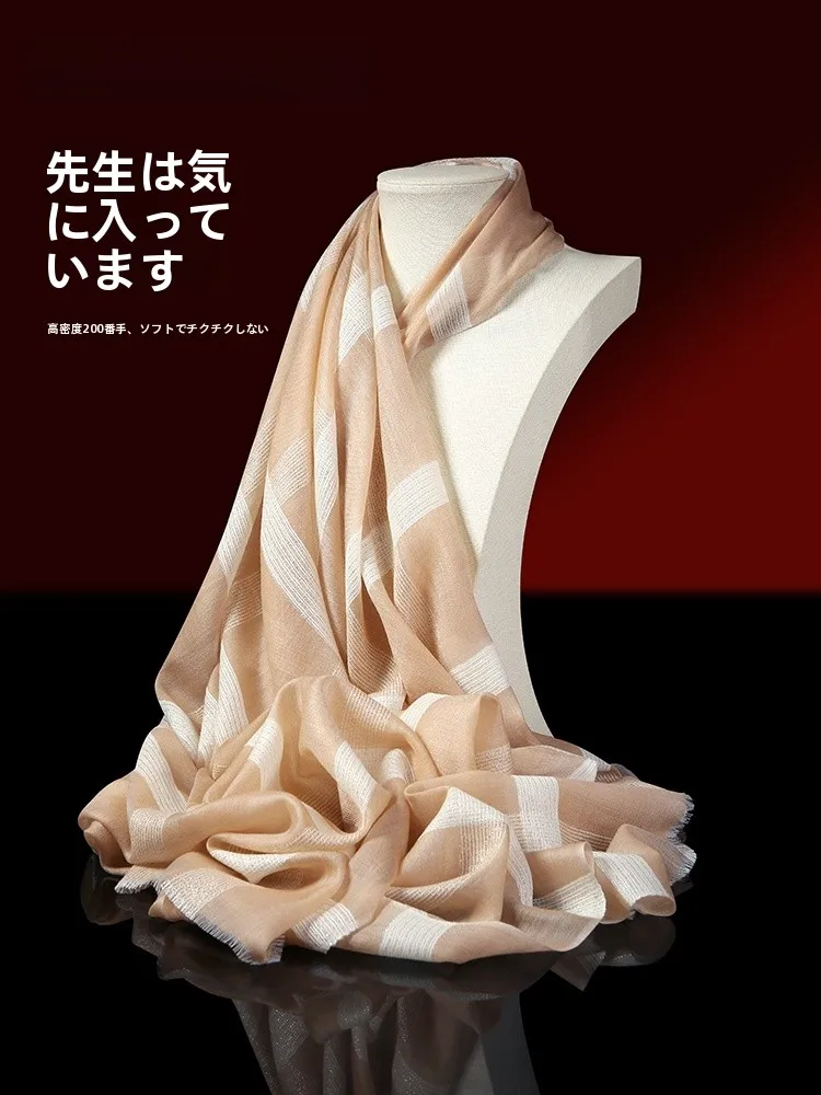 Echarpe-en-pure-laine-coffret-cadeau-deux-en-un-cape-exterieure-pour-femme-cache-cou-cadeau-d'anniversaire-pour-maman-sensation-haut-de-gamme-style-coreen