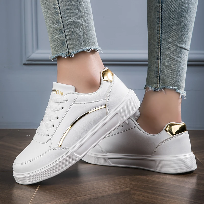 New Women\'s Fashion Walking Shoes Sneakers Women 2024 White Casual Shoes Autumn Spring Trend Board Sneakers Sports Running Shoes