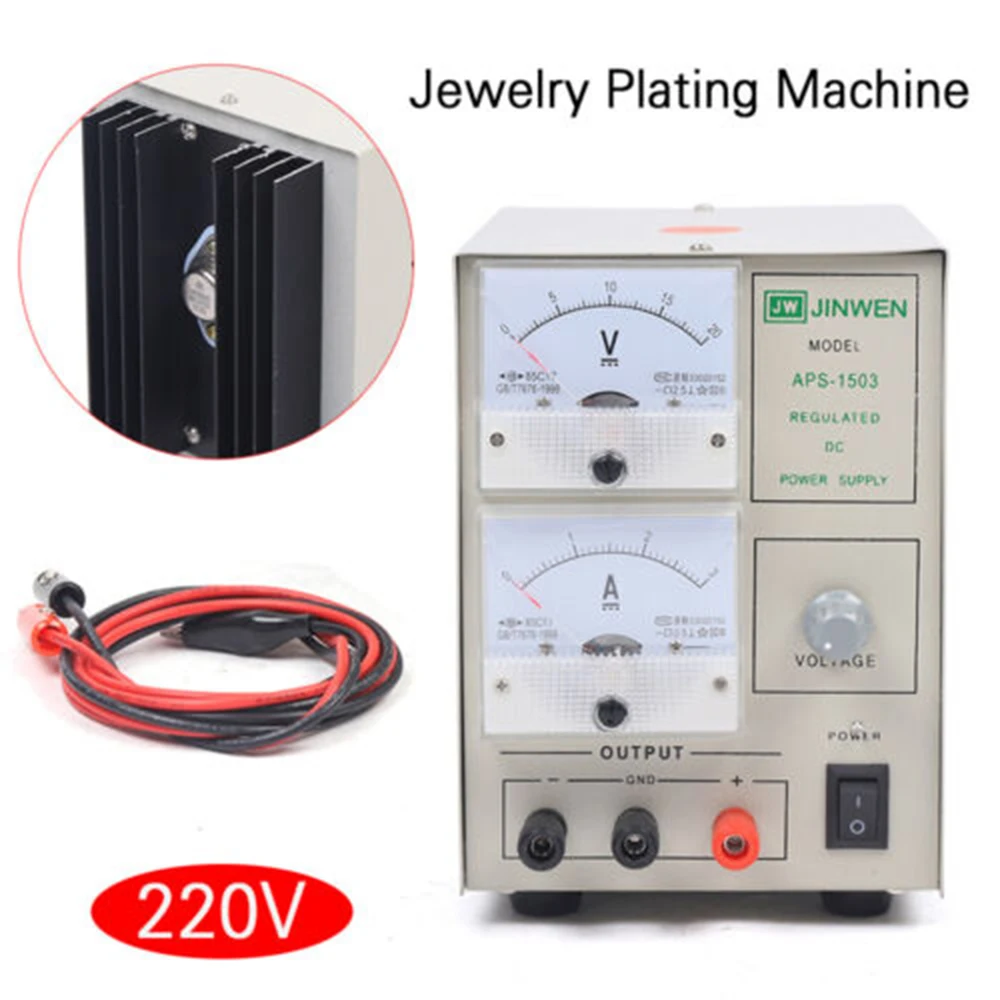 Jewelry Galvanizing Machine Jewelry Craft Kit Galvanizing Device Gold Plating Machine Jewelry Plater Electroplating Kit 110/220V