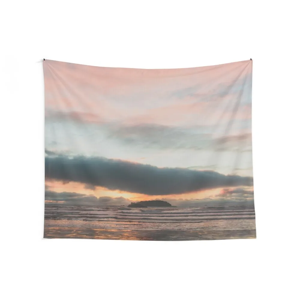 Tofino, British Columbia Chesterman Beach Landscape Photo Print Tapestry Japanese Room Decor Decoration Aesthetic Tapestry