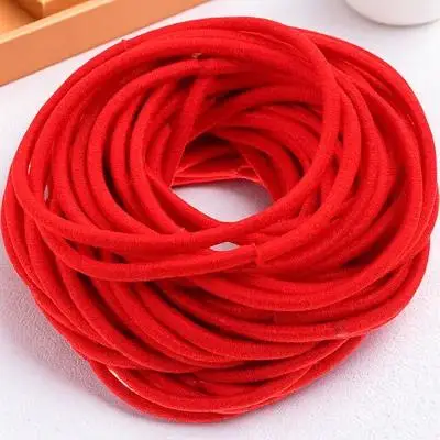 100 قطعة من أربطة مطاطية رفيعة ملونة للشعر، ربطات شعر ناعمة قابلة للتمدد لتسريحات الشعر اليومية وإكسسوارات الحفلات