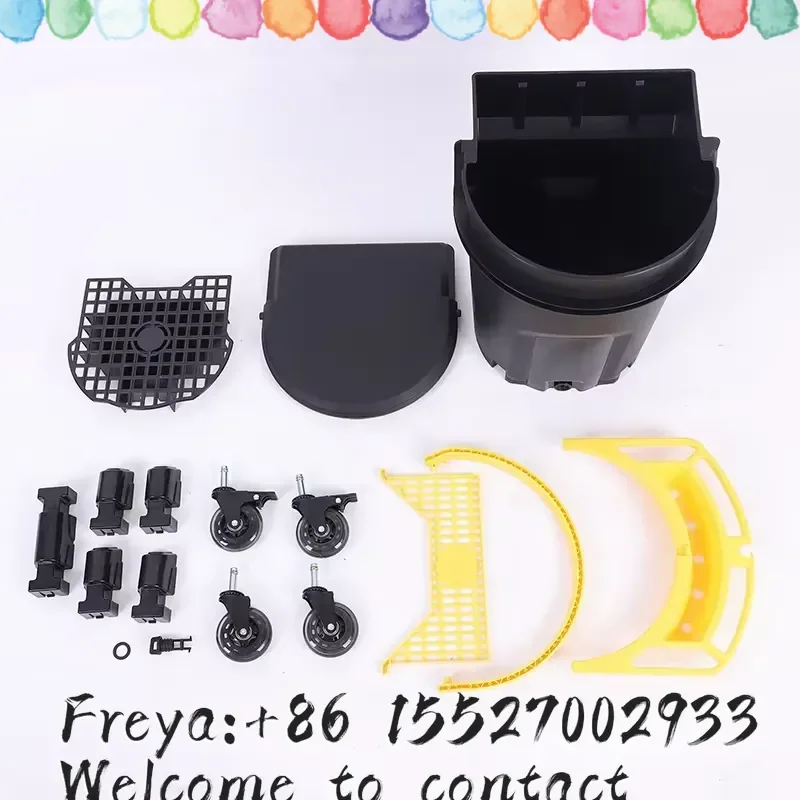 Multifunctional Professional OEM Shinetoola ST-AD-1 Car Wash & Detail Cleaning Bucket with Chassis Wheels Lids 3.45kg Made