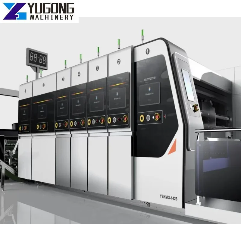 YG PLC Control Printing Slotting Rotary Die Cutting Corrugated Carton Box Making Machine High Speed Corrugate Box Printer Price