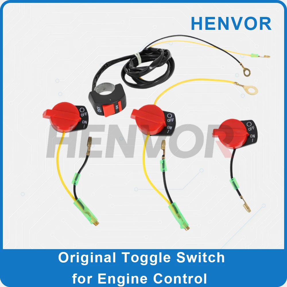 Engine Micro Tiller Water Pump Accessories Flameout Stop Switch 2 Lines 3 Lines Toggle Switch for Engine Control