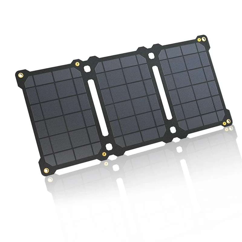 Hot sales ALLPOWERS Portable Solar Panel 5V 21W Mobile Phone Power Bank USB Charger Outdoor Camping Foldable Solar Cells
