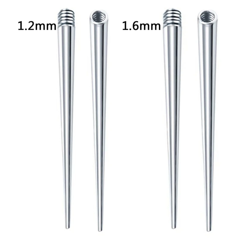 Expansores de oreja de acero inoxidable 517F, tapones de estiramiento, pasador de inserción para ensanchador de oreja y nariz, Kit de estiramiento de perforación de 16G y 14G