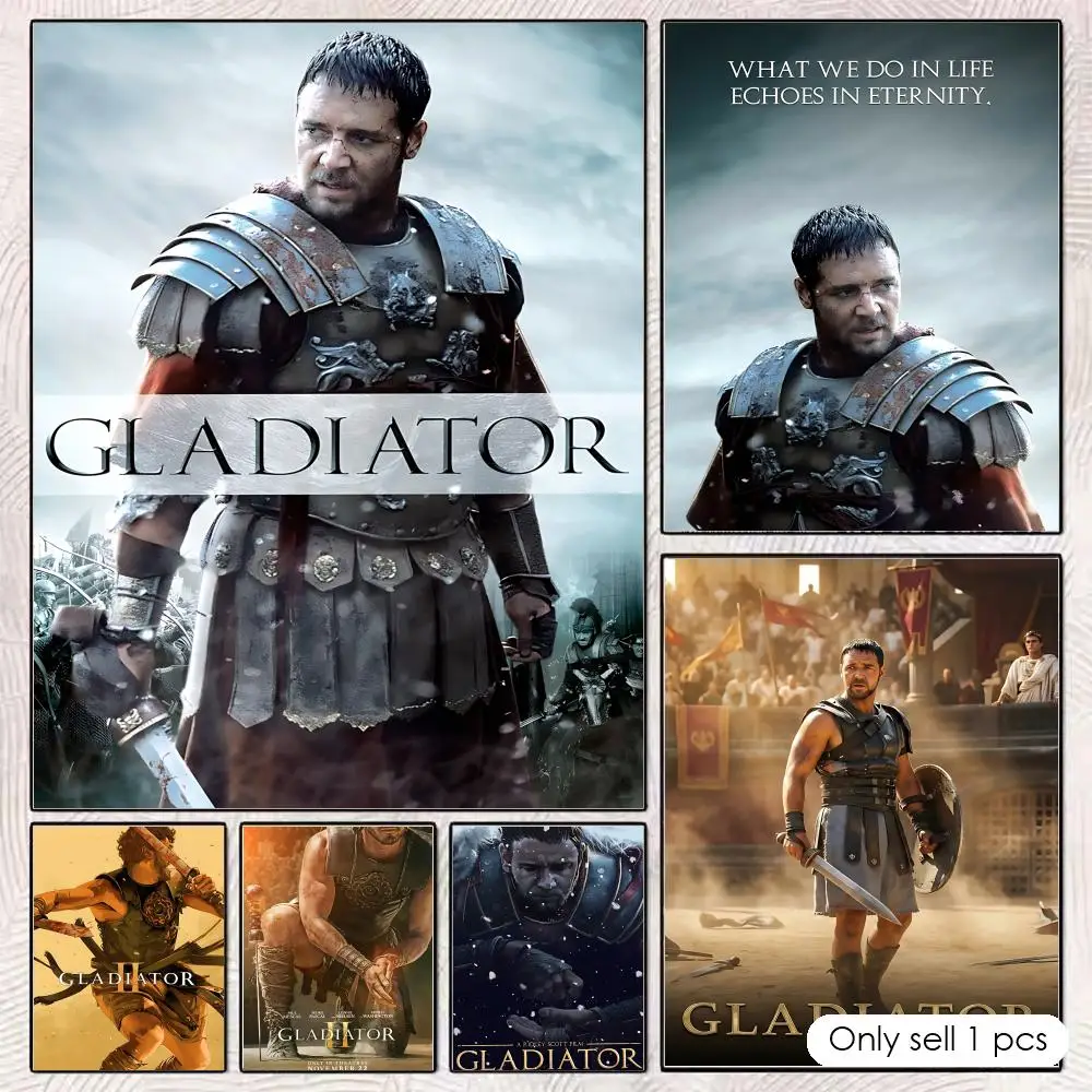 1PC G-Gladiator Poster DIY Sticky HD Wall Decor Anti-wrinkle for Bedroom/e-sports room Family Life Pet anime
