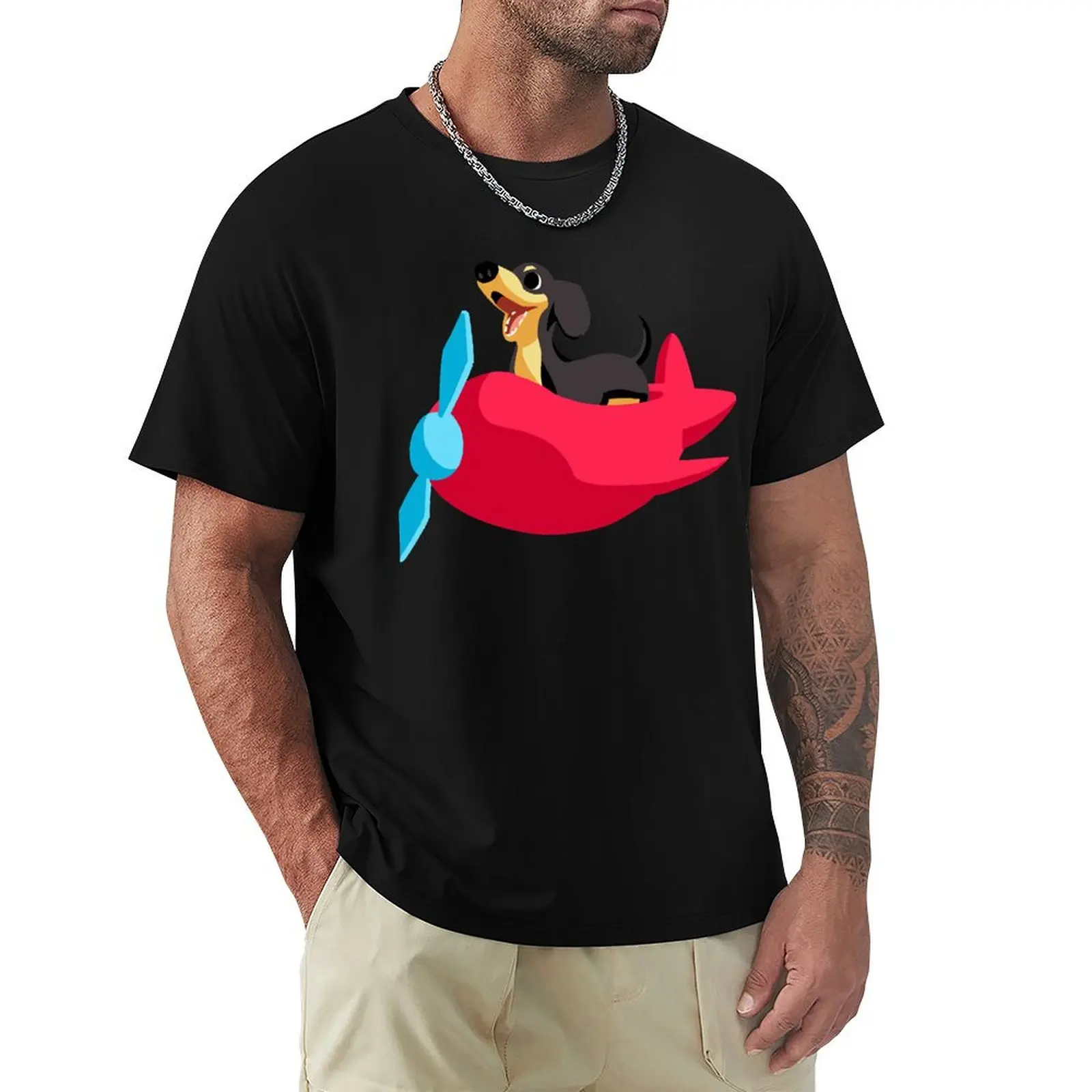 Dog of Wisdom T-Shirt man t shirt cotton T-Shirt