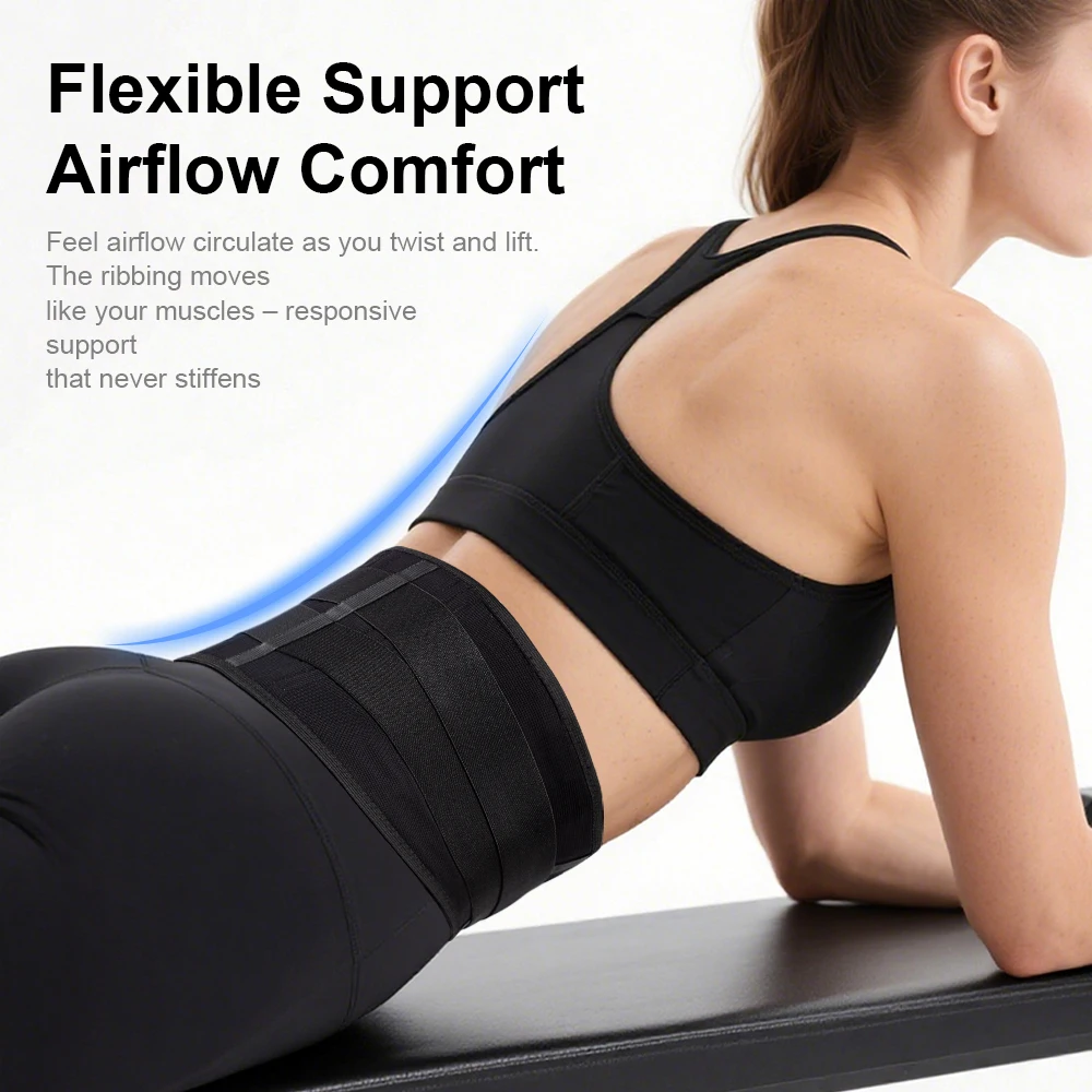 Lower Back Brace for Men and Women, Back Brace for Lower Back, Sciatica,Scoliosis, Herniated Disc with Adjustable Support Straps image 3