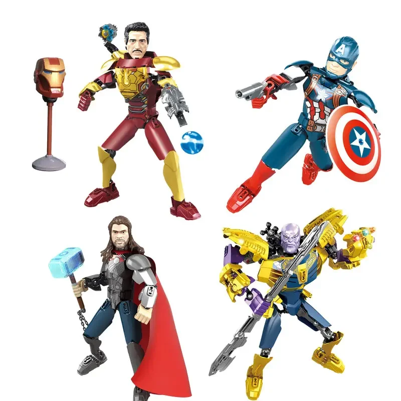 Hero Iron Big Assembly Figures Building Block Bricks Buildable Figure Action Toys Compatible with Lego Collection Gifts for Kid view 2