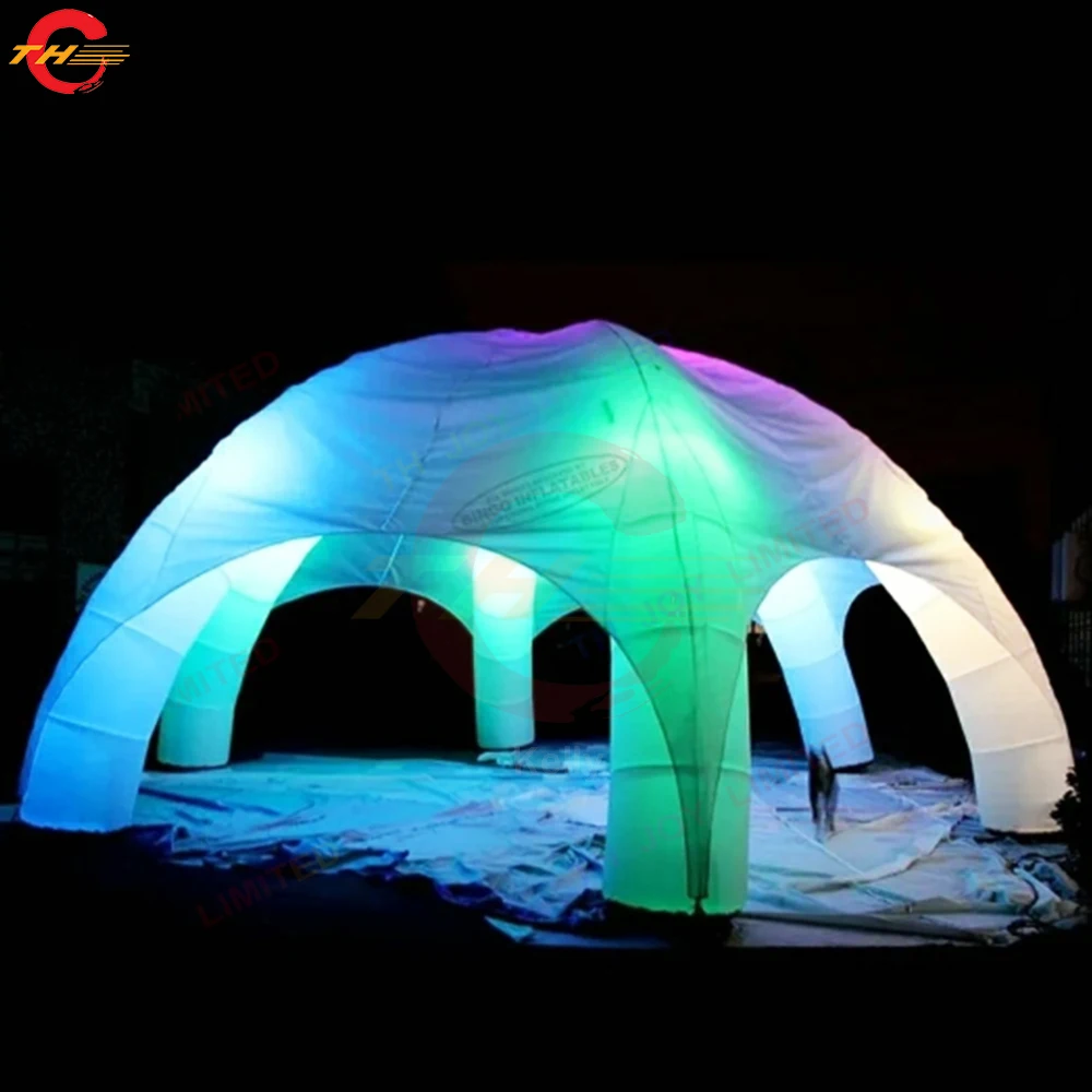 

Beautiful Lighting Inflatable Spider Tent Party Event Lawn Tent with Legs Lighting Optional for Sale