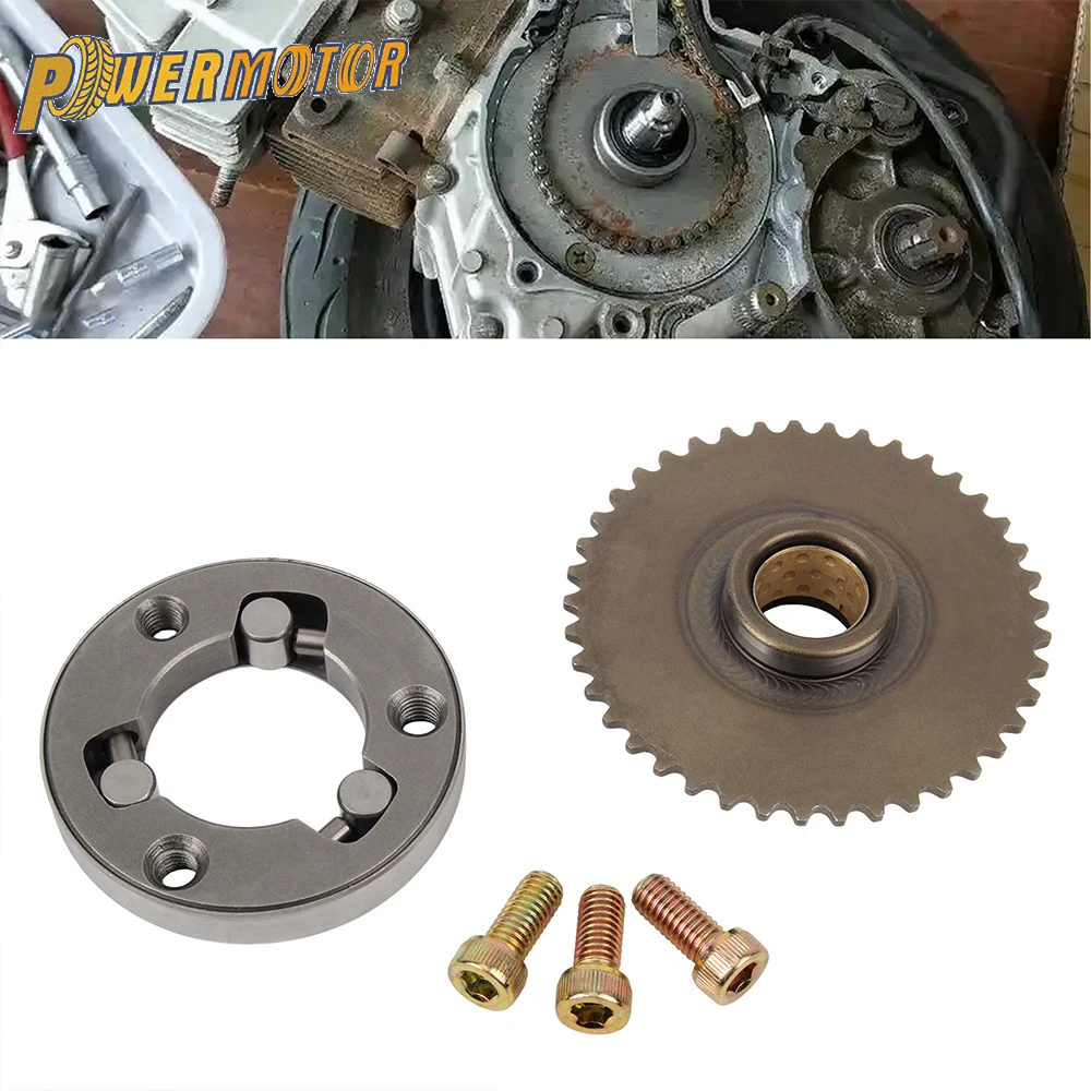 Motorcycle Accessories Starter Drive Clutch Large Tooth Screw Assembly for 50cc 70cc 90cc 110cc ATV Quad Go Kart Pit Dirt Bike
