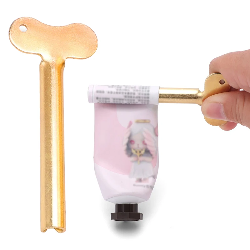 Stainless Steel Toothpaste Squeezer Facial Cleanser Toothpaste Dispenser Squeezer Tube Tools Metal Bathroom Accessories 1pcs