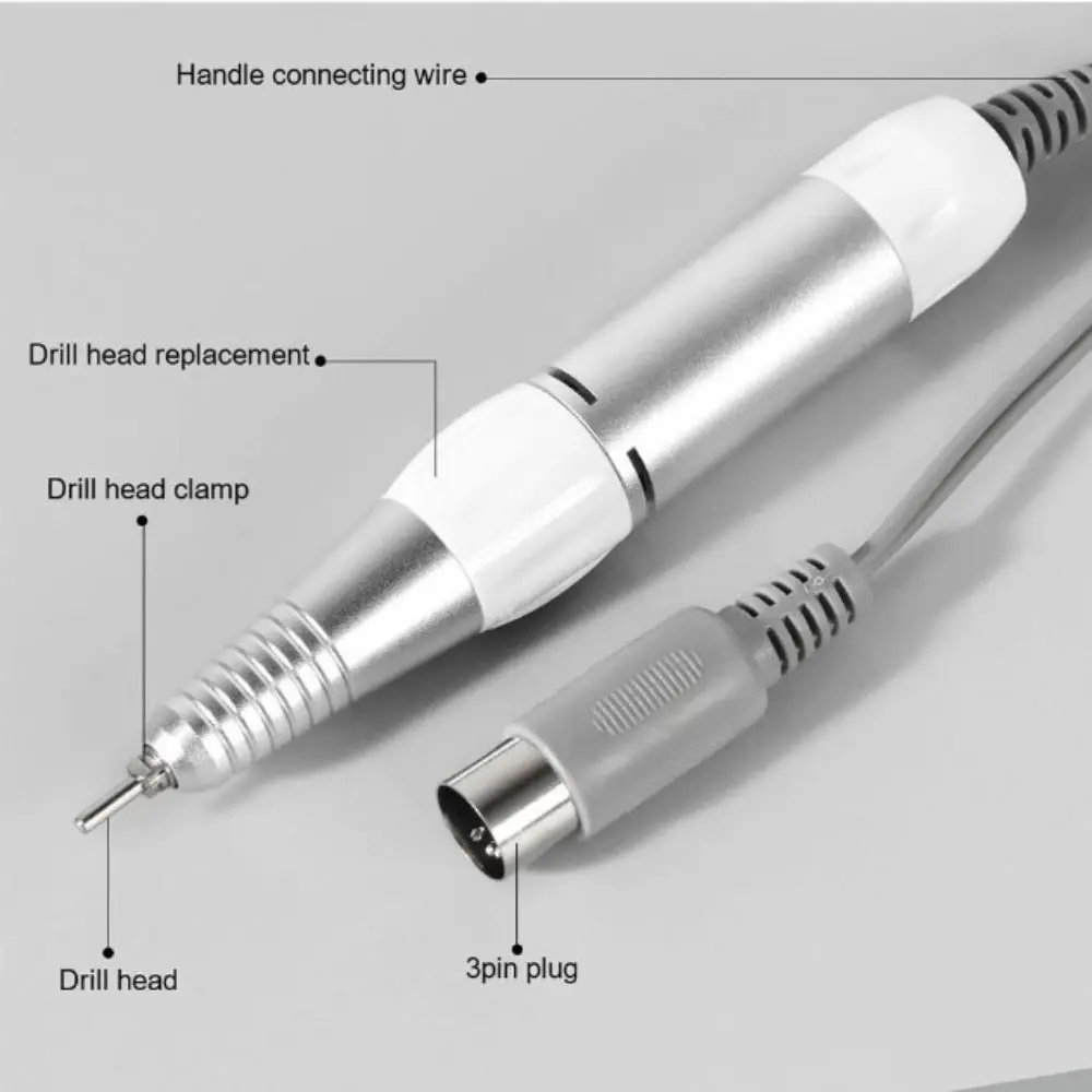 Perceuse à ongles électrique portable, remplacement professionnel, lime à vernis à ongles, outils de manucure de beauté