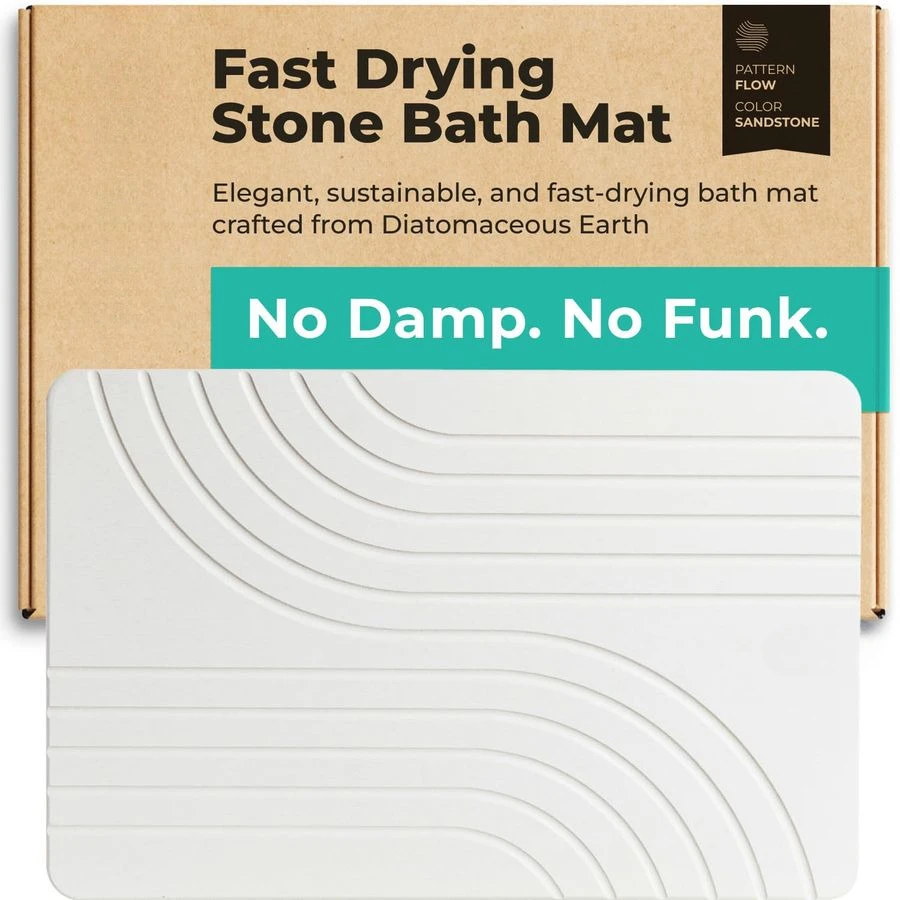 

Коврик для ванной из диатомитовой земли, нескользящий, супервпитывающий, из диатомита, для пола в ванной, быстросохнущий, натуральный