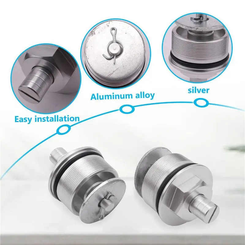 Better-2X, 41MM Motorcycle Front Shock Absorber Screw Fork Cover Cap Preload Adjusters Bolts For Honda CB400(Silver)