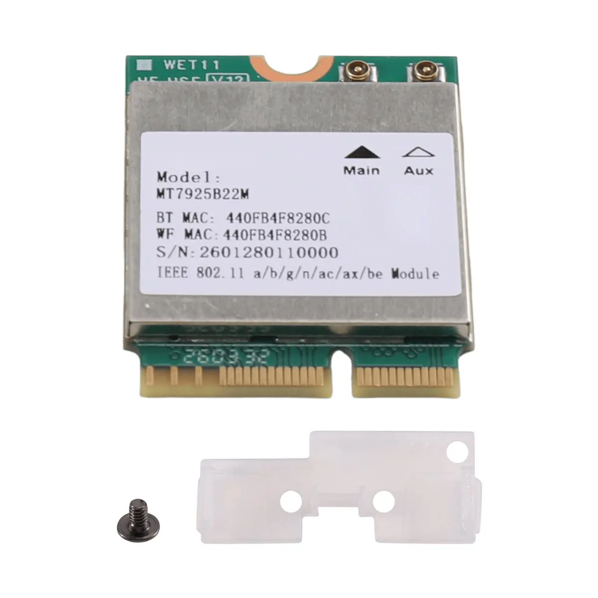 WiFi 7 MT7925 Wireless Card Tri Band 2.4G/5G/6GHz BT 5.4 802.11AX M.2 Wireless Network Adapter for PC Win 10/11