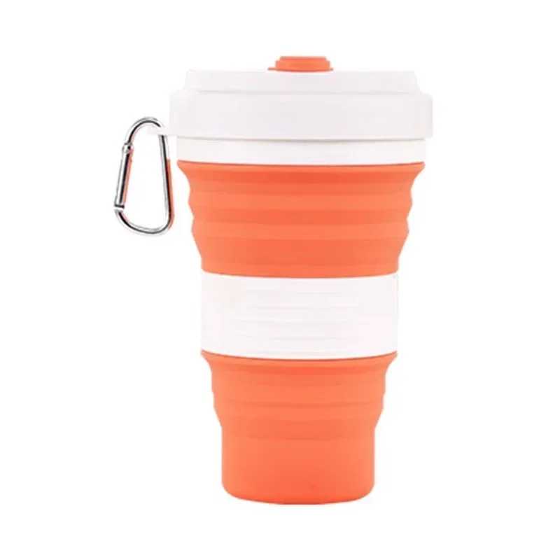 

550ml Outdoor Travel Silicone Folding Water Cup Travel Daily Necessities Shrink Coffee Cup