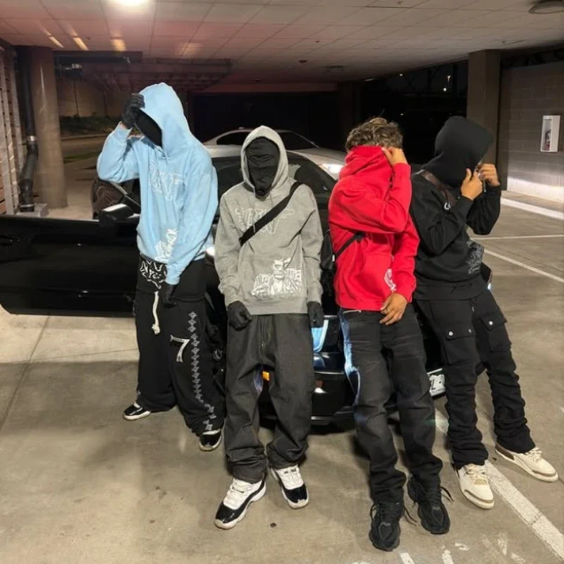 Solid Color Long Sleeved Pullover Hoodie Men Women Ins New Cotton Pattern Printed Sweatshirt Winter Loose Tide Street Hoodie