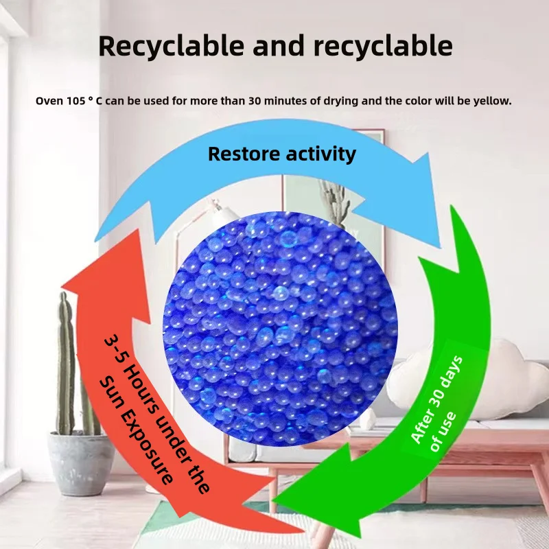 10g 5/10/20/50pcs Package Orange Blue Waterproof Reusable Silica Gel Beads Bottles Moisture Absorber Desiccant Dehumidifie image 5
