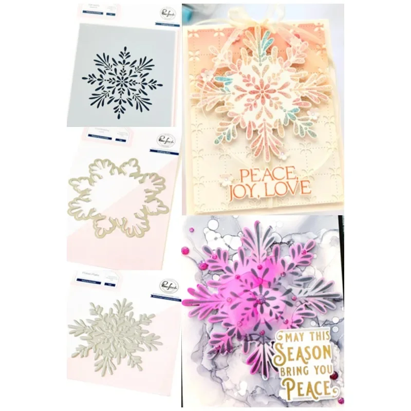 Card 2024 New Holiday Foliage Tree Bicycle Flowers Street Snowflake Grid Metal Cutting Dies Stamp Stencil Hot Foil Diy Greeting