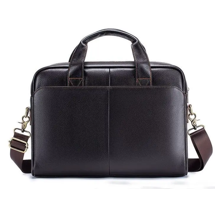 2027 New Laptop Bags Cow Genuine Leather Men's Briefcase Luxury Brand Male Handbags Men Messenger 14 Inch Computer Bag