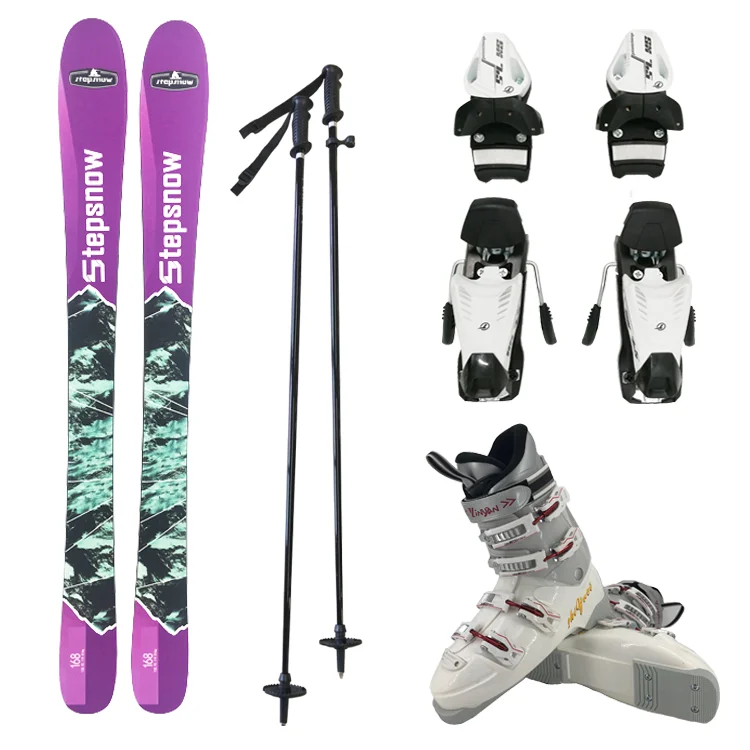 Freestyle Ski Meias Set, Adulto Oem Ski Binding and Snow Boots, Alpine Boots