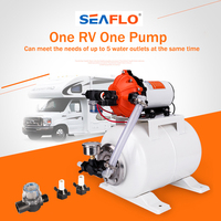 SeaFlo RV Marine Water Pump 8L 12 V/24V DC  Accumulator Water Supply System High Flow Diaphragm Pump