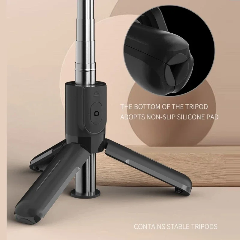 Portable Mini Selfie Stick Led Fill Light Foldable Tripod Phone Stand Holder Support Wireless Bluetooth Remote Control Shutter image 5