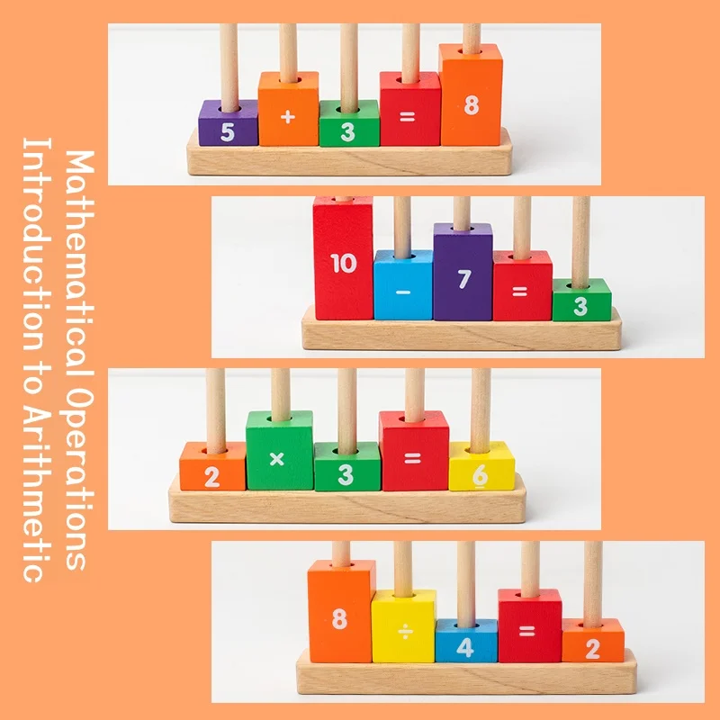 Digital Operation Stacking Toy: Build Equations, Solve Problems—Kids Play with Math Hands-On Fun