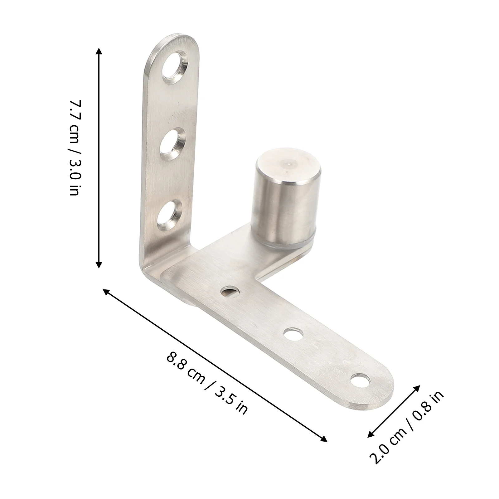 2 Pcs Door and Window Hinge Rotating Book Shelf Stainless Steel Hinges Butt Metal Furniture