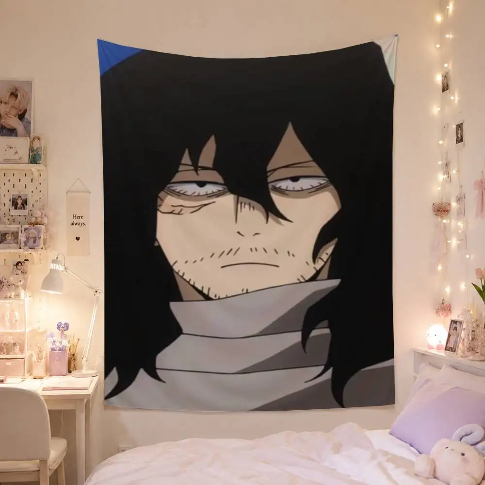 Anime-e Shota-a Aizawa Tapestry Background Hanging Cloth Bedroom Room Decor Aesthetic Tapestry Wall Party