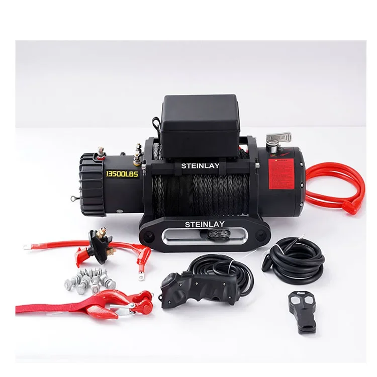 14500 lbs tow winch 12v electric  4x4 offroad heavy duty  for sale STEINLAY