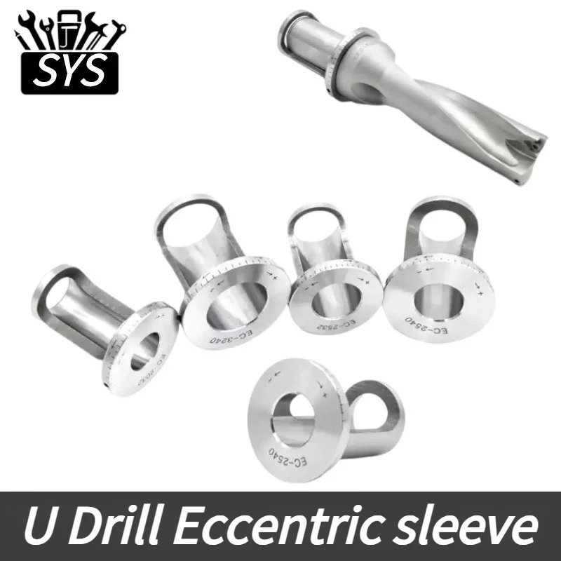 Manga excéntrica de taladro en U, broca de taladro rápida, manga reductora, herramientas de perforación de torno CNC, manga EC-2025 2032 2040 EC-2532 2540 3240