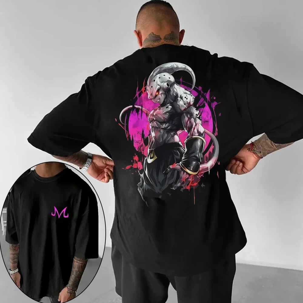 

Новая летняя футболка 2026 года с принтом Dragon Ball Majin Buu и Патриком в спортивном стиле, унисекс, с круглым вырезом, коротким рукавом, хлопковая, Y2K