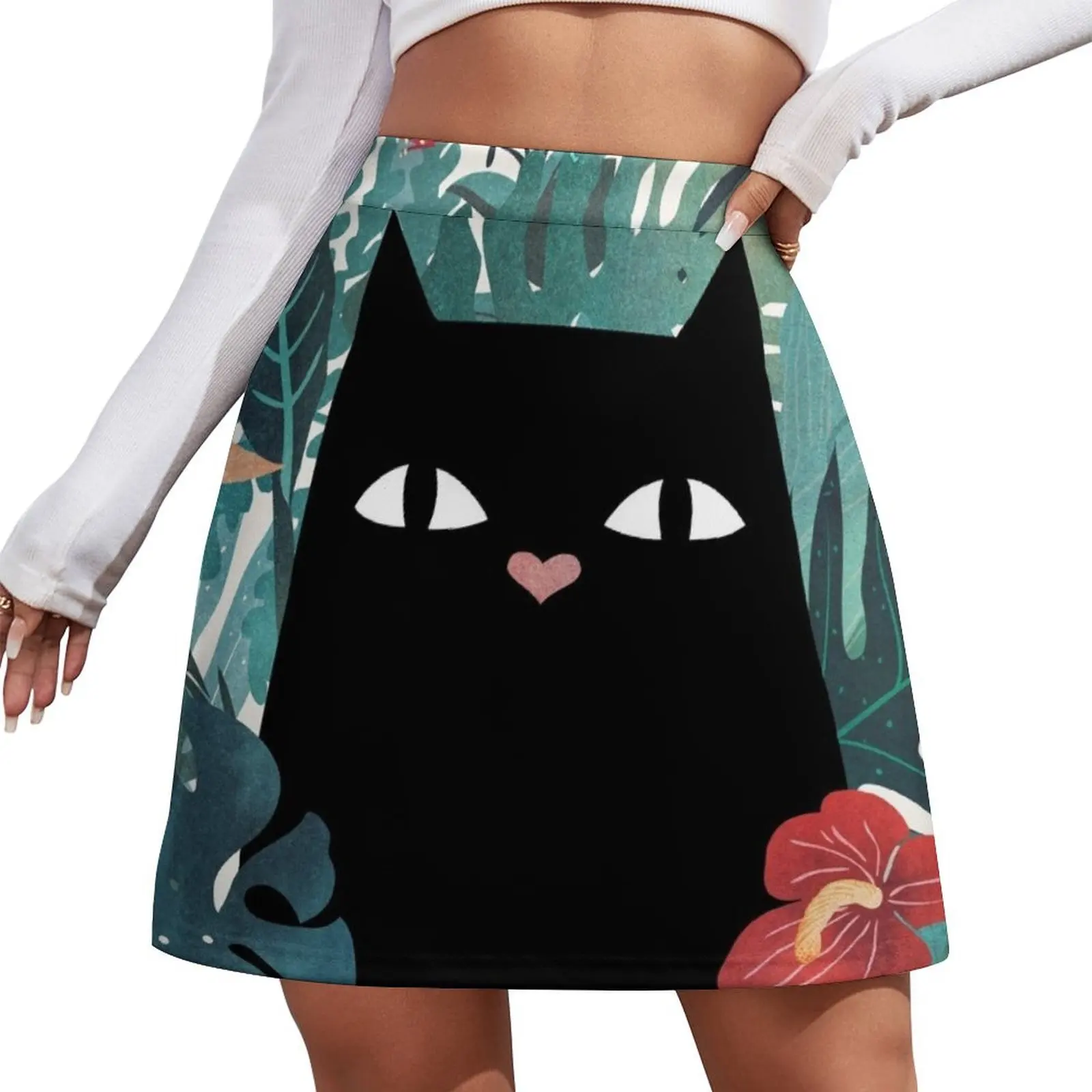 

Popoki Mini Skirt fashion korean clothing Clothing female Clothes for summer