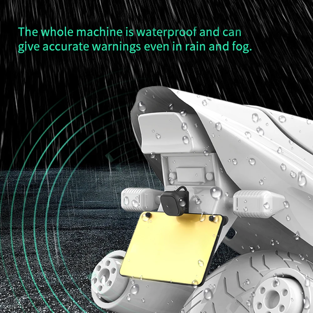 Universal Motorcycle Blind Spot Radar Detection System Wave Sensor Lane Change Assist System for All Motorcycles Accessories