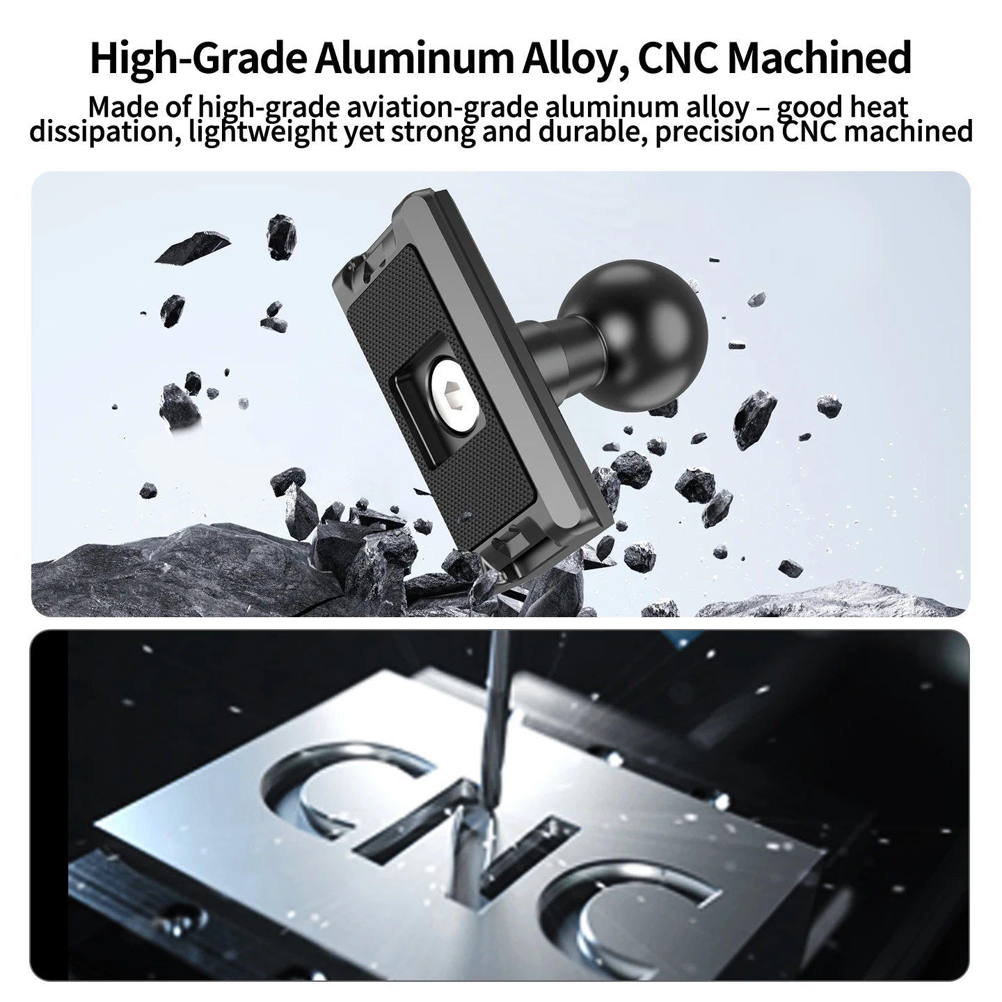 17mm Kugelkopf Magnetische Schnellwechselbasis für DJI Osmo Nano Multifunktionales Übertragungsmodul & Aufhellungslicht CNC Aluminium – Detail 12