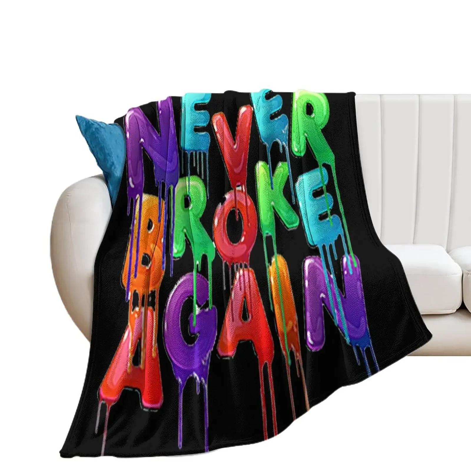 Never Broke Again Throw Blanket Extra Large Throw Beach Beautifuls Blankets