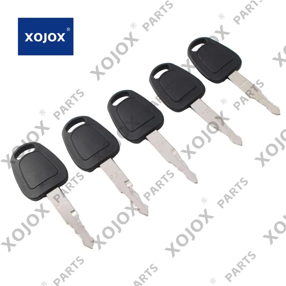 

XOJOX GZYF Stamped D100 Ignition Switch Keys Part Number 2172-00218, 5PCS Ignition Keys Replacement for Ford aewoo for Ford oosa