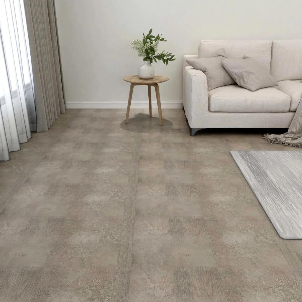 Dalles De Plancher Autoadhésifs 20 Pièces Pvc 1,86 M2 Gris