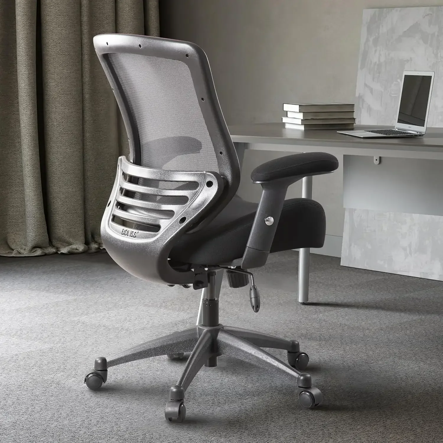 

BOLISS 400lbs Ergonomic Office Chair with Super Soft Adjustable Arms,Molded Foam Seat and Lumbar Support Home Office