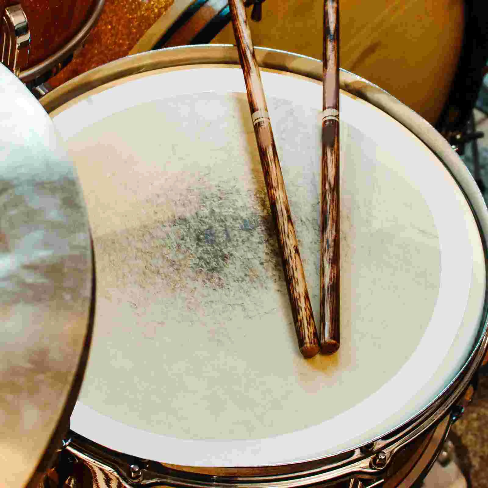 8pcs Drum Set Parts Tone Control Damper Mute White 12 13 14 16 Inch PC Film Snare Drum Practice Portable Easy