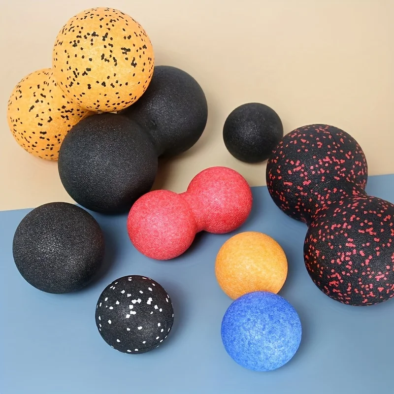 1pc Peanut Ball Fascia Ball EPP Massage Ball Muscle Relaxation Hand Yoga Fitness Ball Foot Relaxation Cervical Vertebra Rehabili