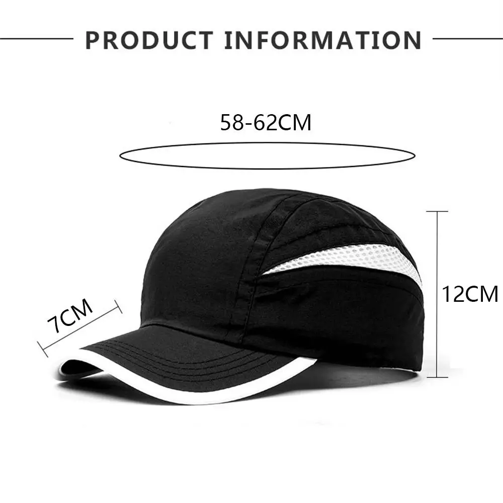 Thin Breathable Baseball Cap Fashion Adjustable Quick Drying Sport Hat Sun Hat Outdoor Cycling Running