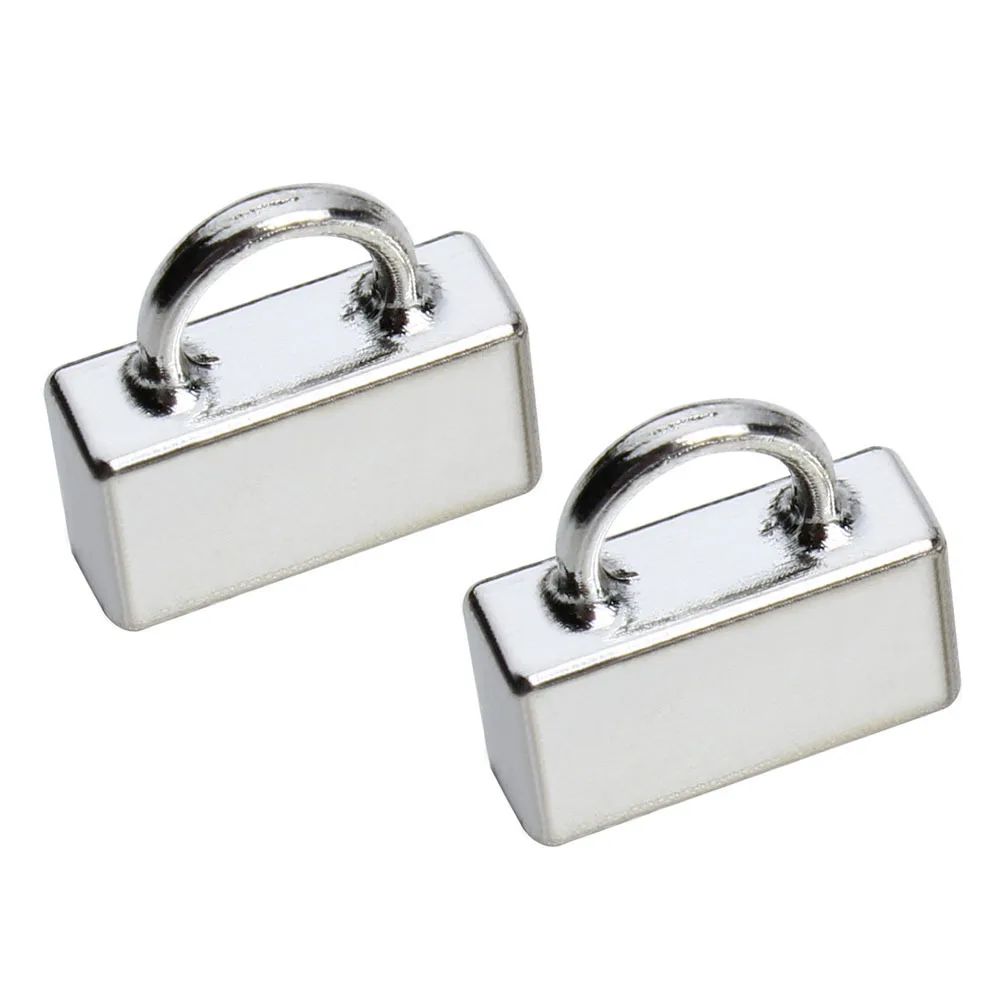 20 Stück DIY Band-Crimp-Schnallen, Metall-Verbindungsclips für Kordel, Armbänder, Halsketten, Schmuckherstellung, Zubehör