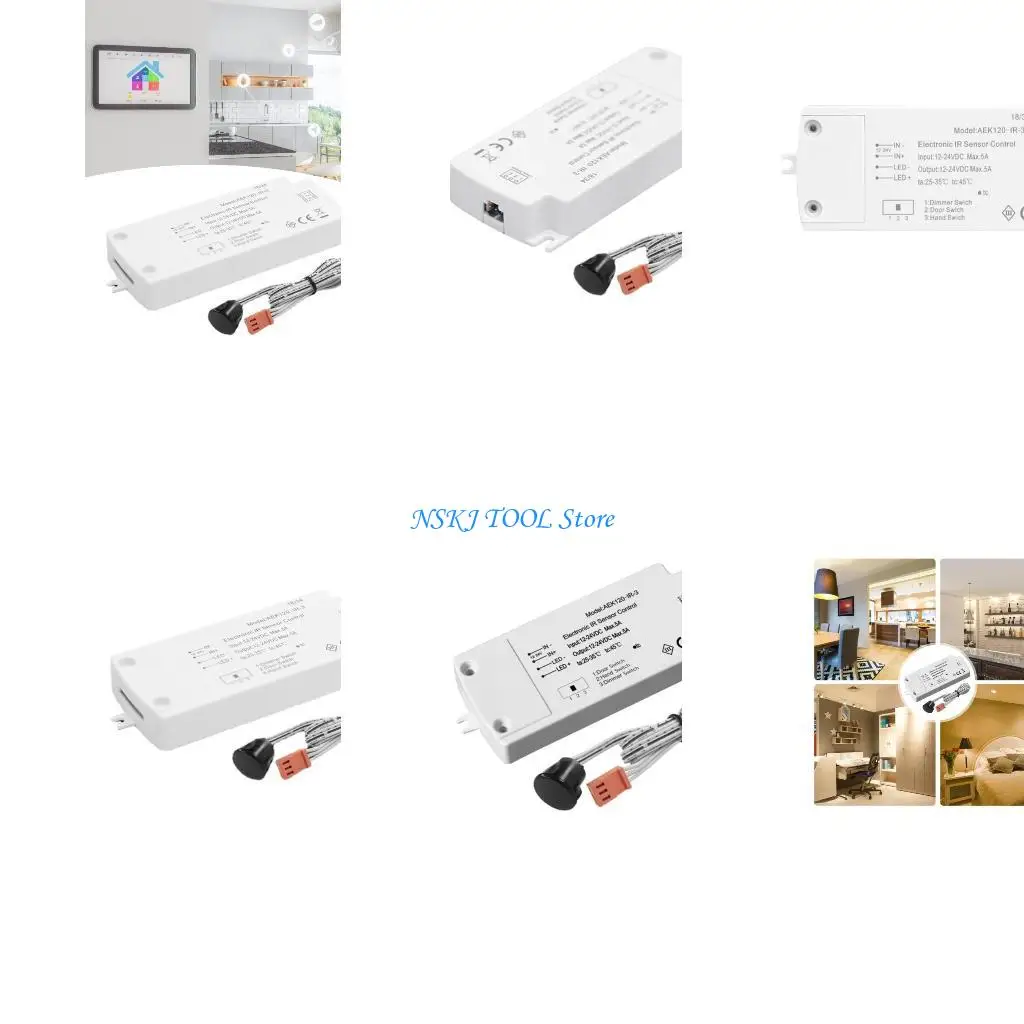 

L8RC Flat LED Converter easy installs LED Low Voltages Converter Noise Frees Converter for Long Service Performances