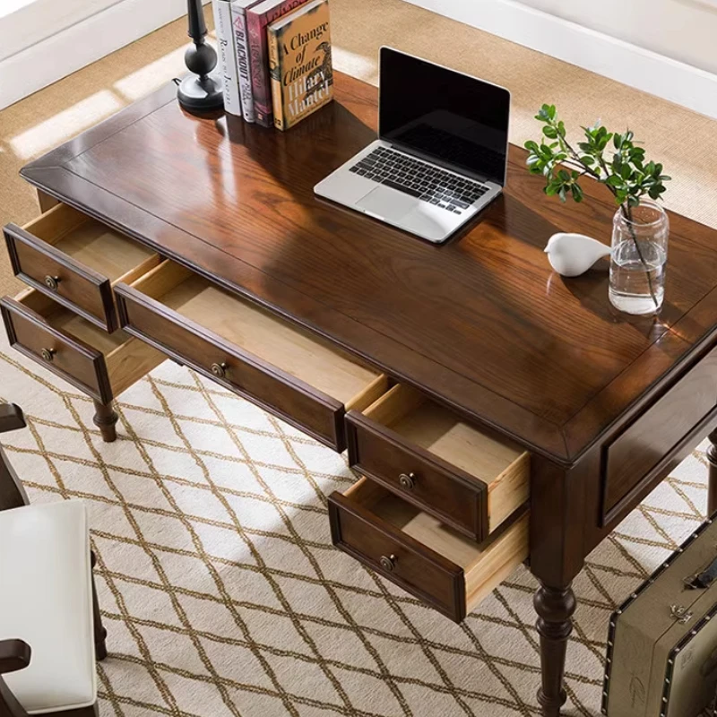Laci Penyimpanan Meja Kantor Desainer Kayu Menulis Estetika Mempelajari Meja Komputer Perabot Kantor Scrivania Berdiri Rumah